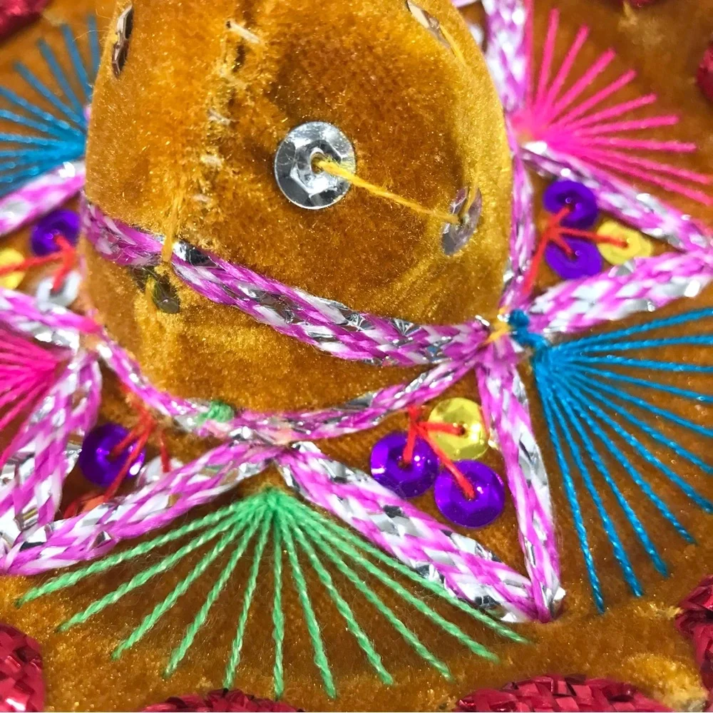 Mexican Fiesta Sombrero for Mini Pet Dog Cat Doll